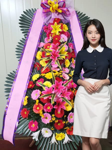 더휴웨딩홀 3단화환 기본형